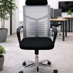Basic-Black & Gray, Manager Chair – MID-2602.