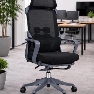 ERGO FLEX - Black, Sleeping Mode Boss Chair - MID-FY-15-V3.