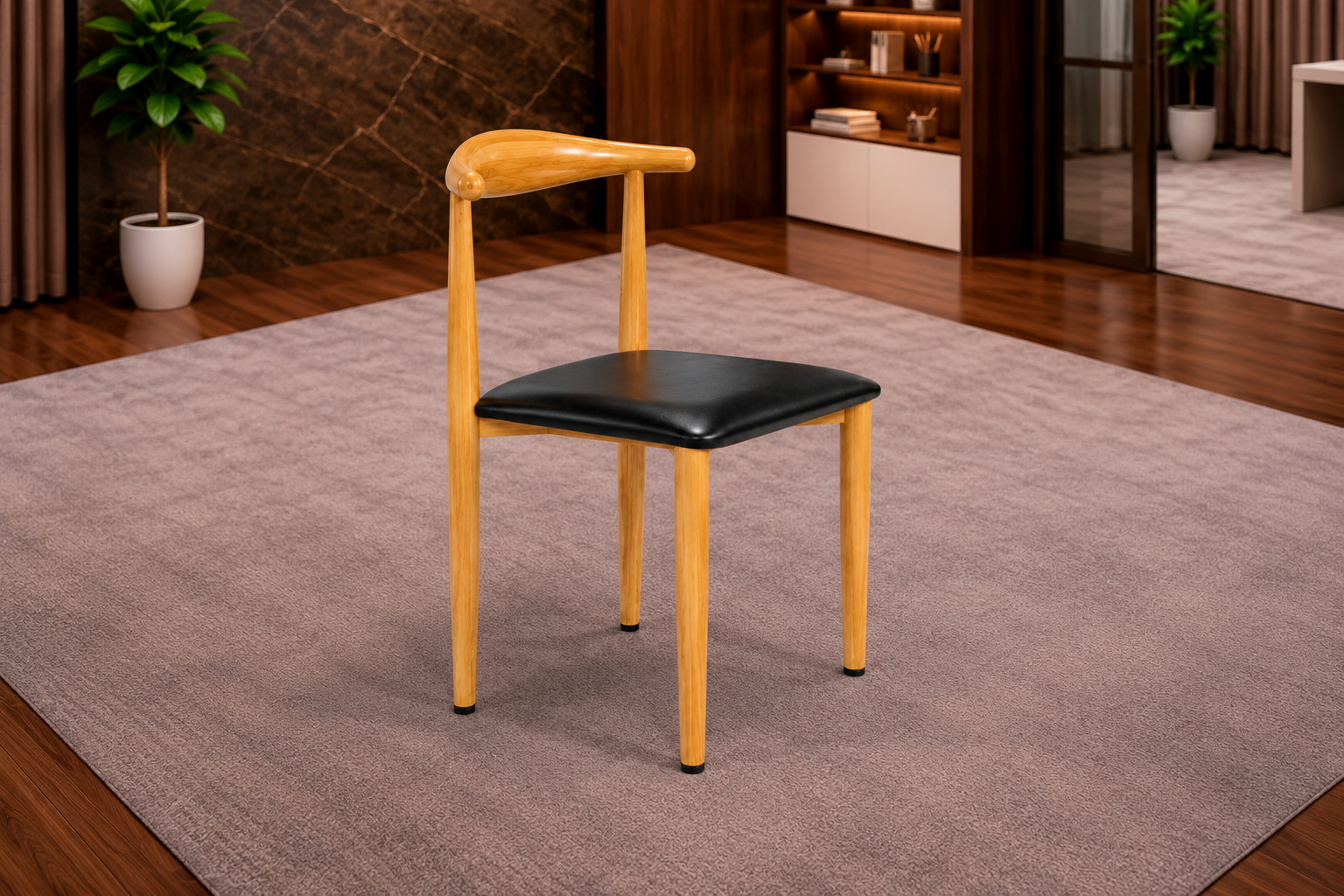 Ceilo Visitor Chair - MID-FS15-V1 (BLACK).