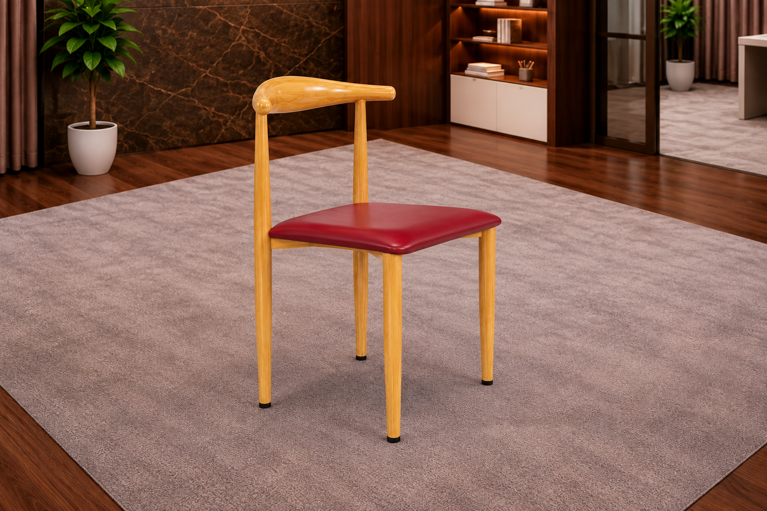 Ceilo Visitor Chair - MID-FS15-V1 (Marron).